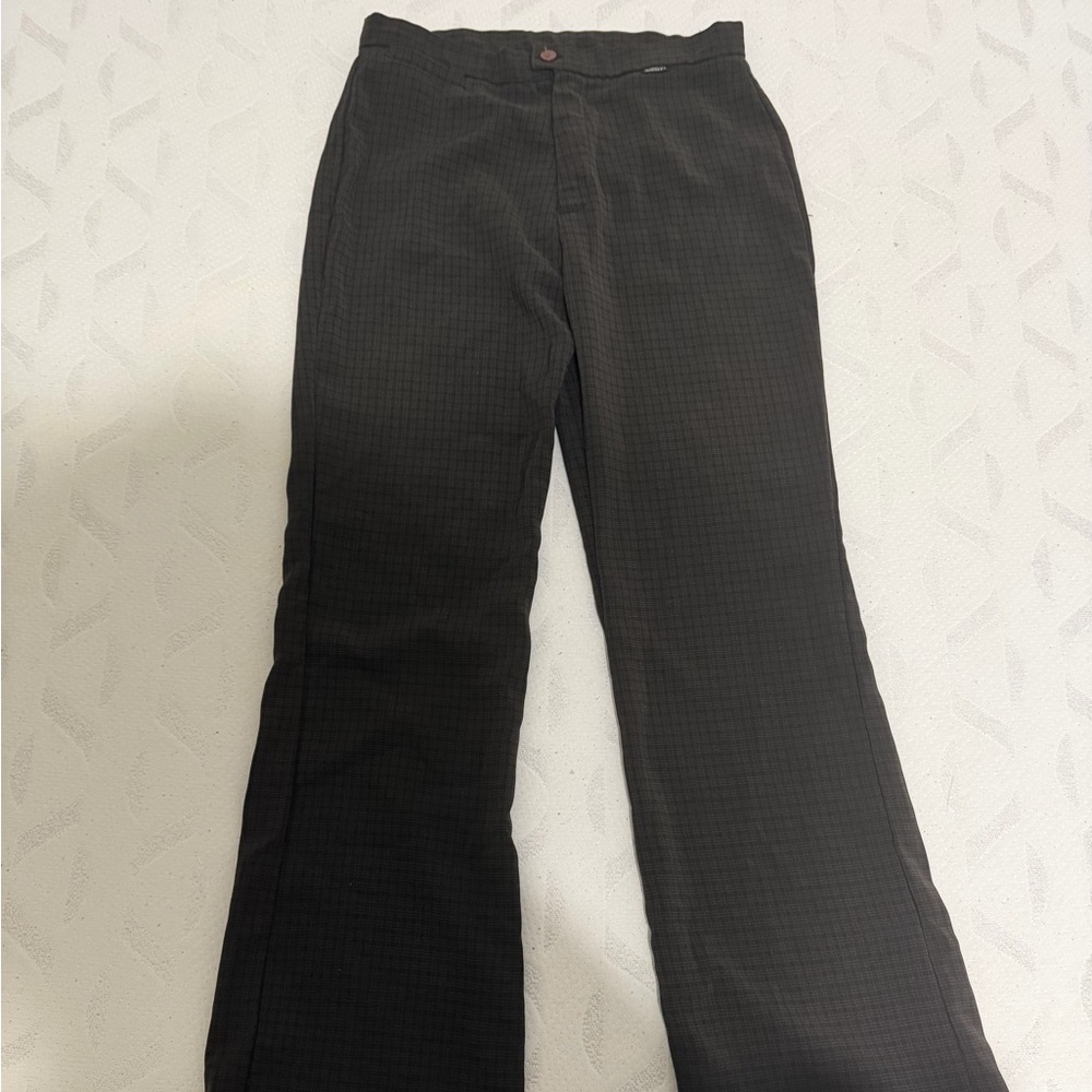 Gingham Brown Pants